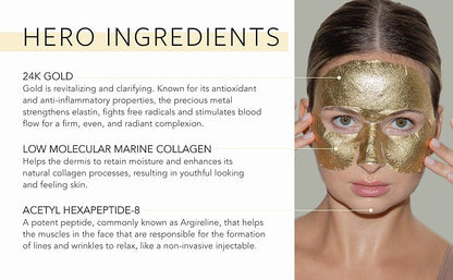 24K Gold Foil Premium Face Mask