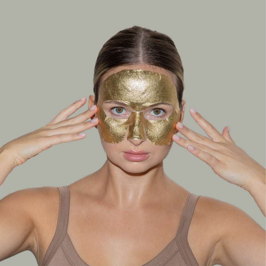 24K Gold Foil Premium Face Mask