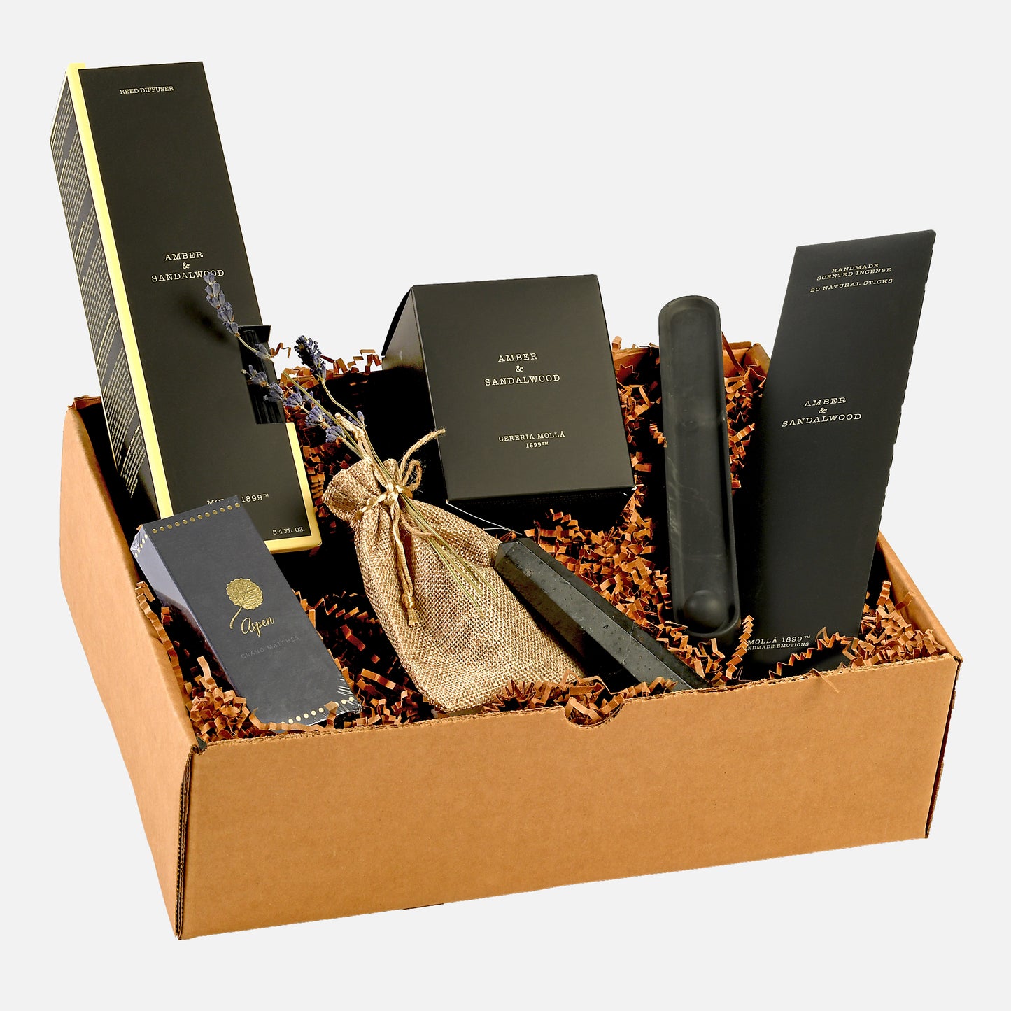 Cereira Molla Amber & Sandalwood Home Scents Box