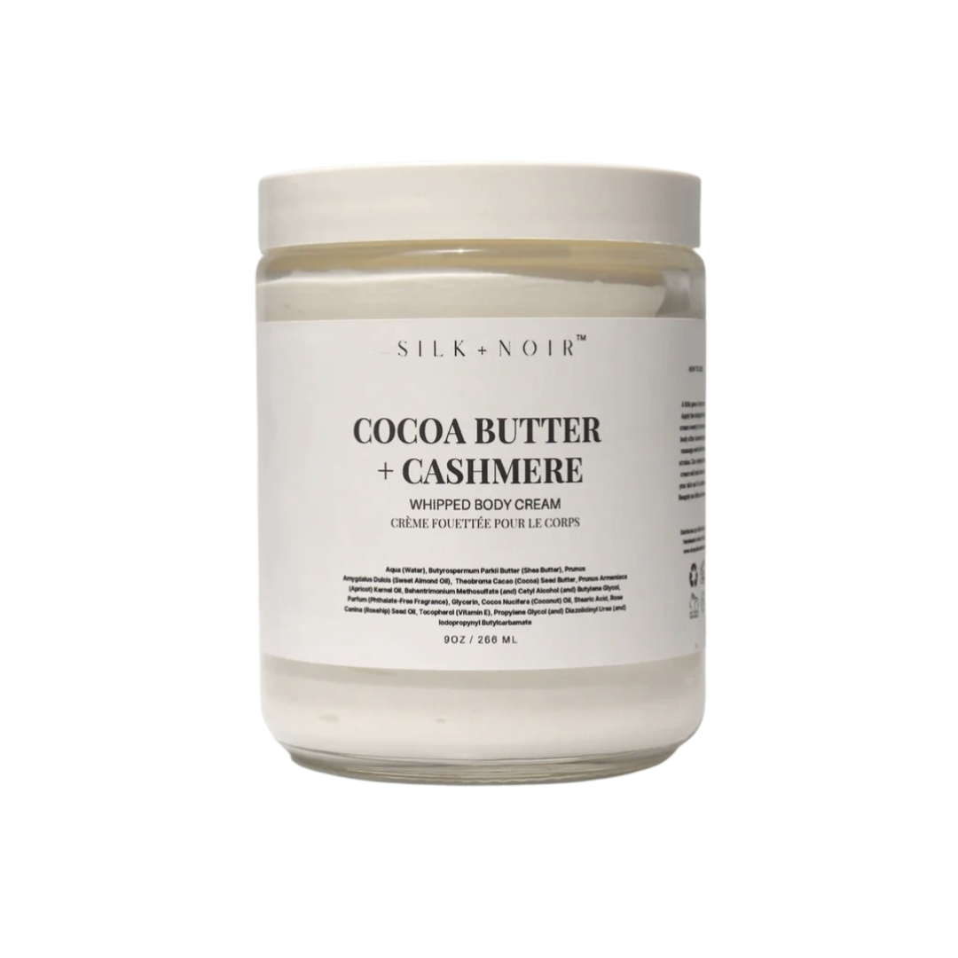 Award-winning Silk + Noir Cocoa Butter + Cashmere Whipped Cream