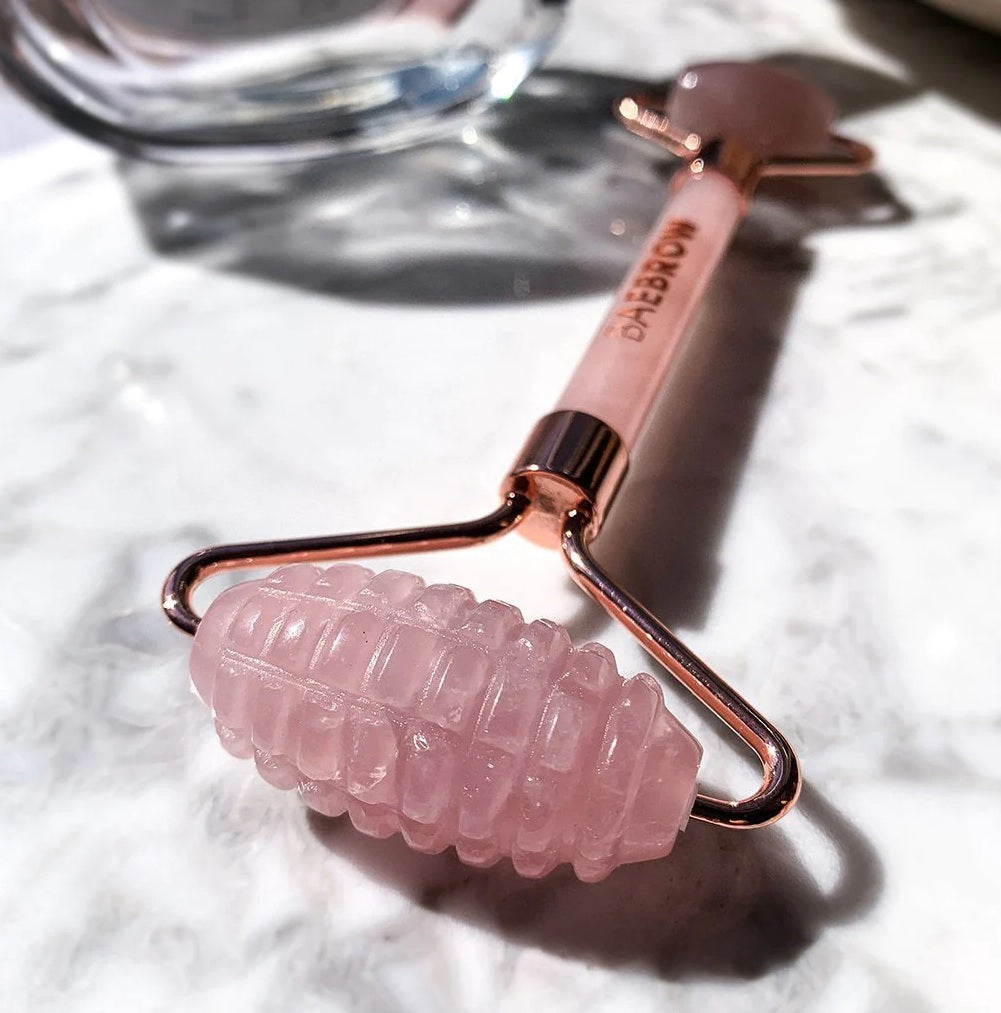 Rose Quartz Facial Roller | Curated Ambience