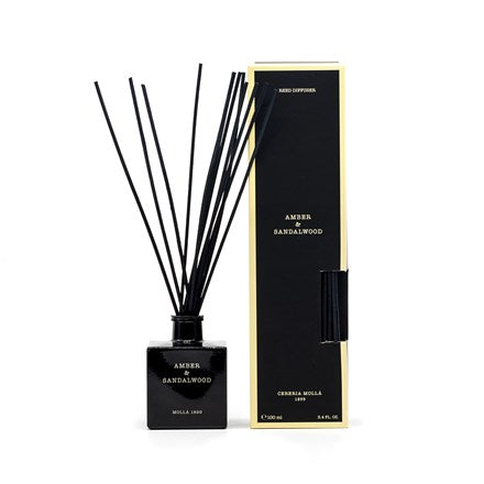 Elegant Mediterranean Blue reed diffuser with sleek packaging